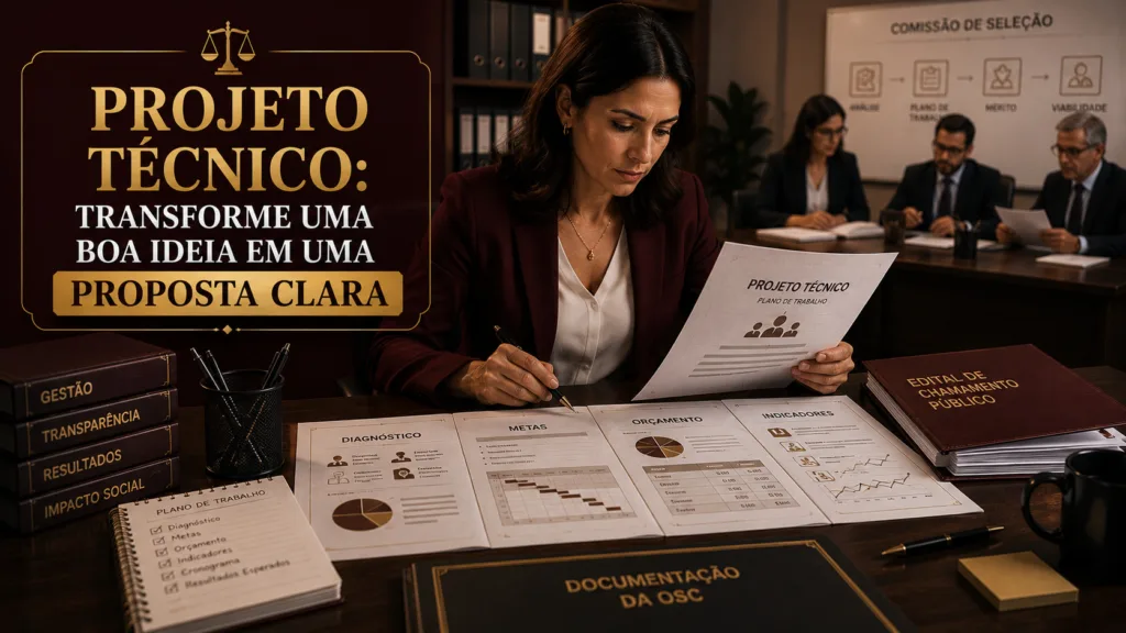 Projeto técnico para parceria com a Administração Pública